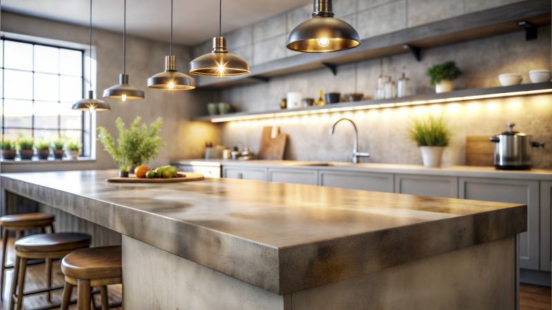 Cement Countertop Pouring in Marin County, CA